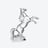 Marengo Horse Sculpture Clear Baccarat