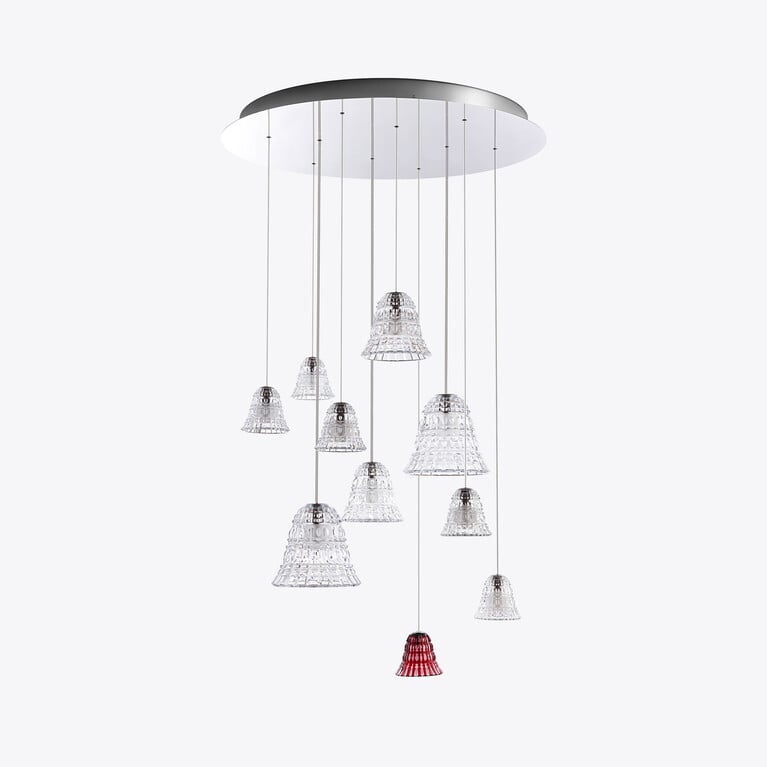 New Antique Chandelier L (10L) Baccarat, 透明水晶制成