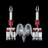 Zénith Wall Unit Clear and Red (2L) Baccarat in Crystal Red