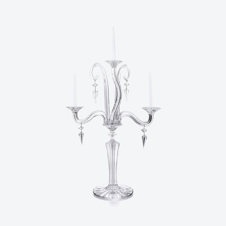 Mille Nuits Candelabra (3L) Baccarat in Clear Crystal