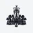 Lustre Z&eacute;nith Noir (24L) Baccarat en Cristal Noir