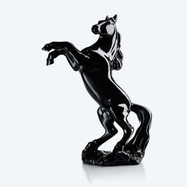 Pegase Horse Sculpture Black View 1