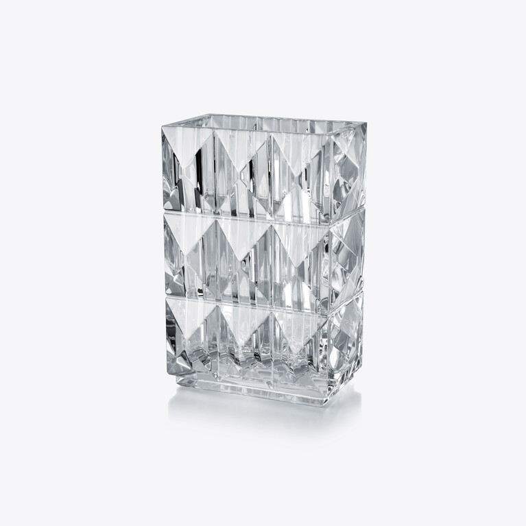 Louxor Rectangular Vase Baccarat in Crystal Clear