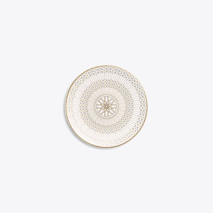 Arcadia Gold & Platinum Bread Plate