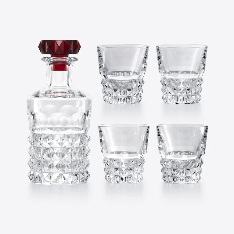 Louxor Tumblers & Carafe Bar Set Baccarat, Cocktail glass in Crystal Red View 1
