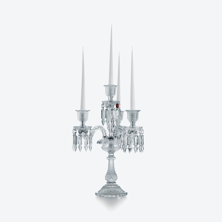 Z&eacute;nith Candelabra (4L) Baccarat in Crystal Clear