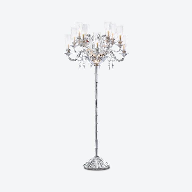 Mille Nuits Candelabra Hurricane Shades (12L) Baccarat in Crystal Clear