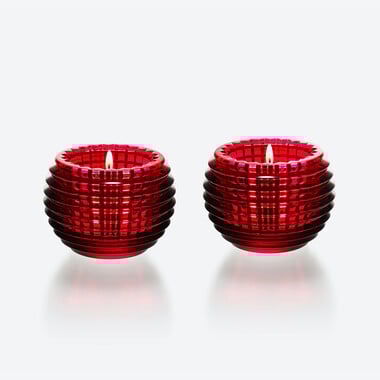 Eye Votive Baccarat in Red Crystal