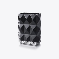 Select Louxor Rectangular Vase Baccarat in Crystal Black