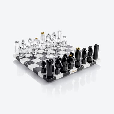 Chess Game by Marcel Wanders Baccarat in Crystal Clear
