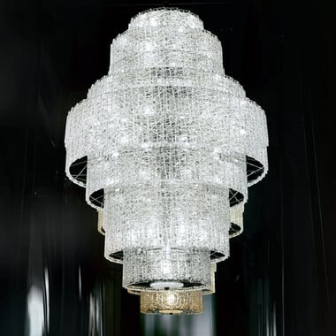 テュイル・ドゥ・クリスタル シャンデリア フューチャーデコ Baccarat、クリアのクリスタル製