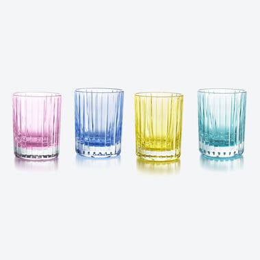 Harmonie Tumblers Colors of Joy Pastel Set Baccarat in Multicolor Crystal