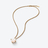 Trèfle Gold Plated Necklace White Baccarat