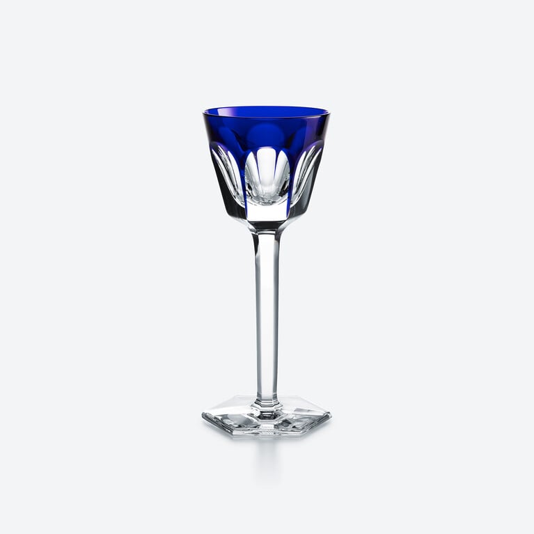 Harcourt Wine Rhine Glass Baccarat, Wine glass in Blue Crystal