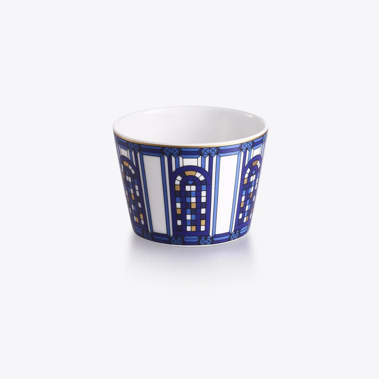 Timbale Arcadia Bleu Baccarat en Porcelaine Bleu Voir 1