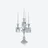 Z&eacute;nith Candelabra (4L) Baccarat in Clear Crystal