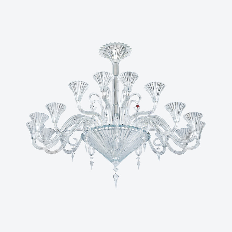 Mille Nuits Oval Chandelier (18L) Baccarat in Crystal Clear View 1