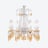 Zénith Charleston Chandelier Short (8L) Baccarat in Crystal Yellow