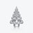 Noël Palmette Fir 2025 Baccarat in Clear Crystal