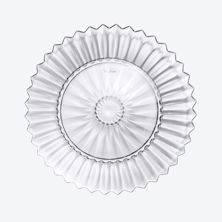 Mille Nuits Plate L Baccarat in Crystal Clear View 1