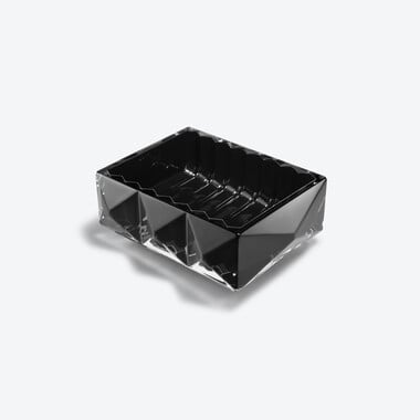 Louxor Catch-all Baccarat in Crystal Black