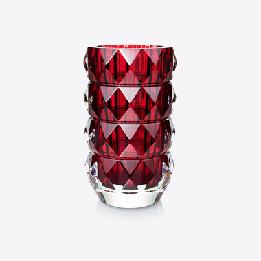 Louxor Round Vase M, Red