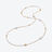 Mini Médicis Gold Plated Long Necklace Mirror Clear