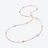 Mini Médicis Gold Plated Long Necklace, Mirror Clear