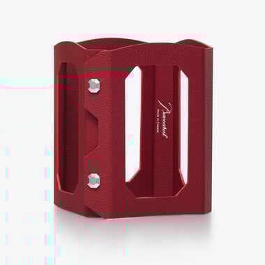 Octogone Decanter Case Baccarat in Leather Red
