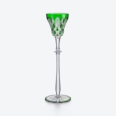 Tsar Water Glass Baccarat, Water glass in Green Crystal