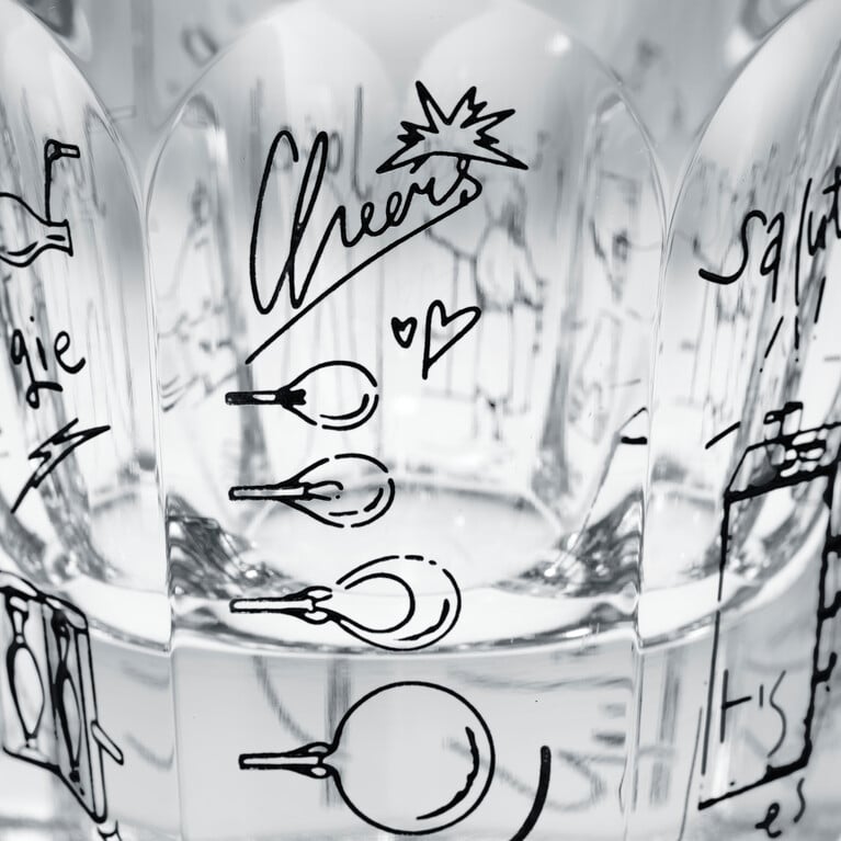 Harcourt Whisky Decanter And Tumblers Set Harry Nuriev Baccarat in Crystal Clear View 3