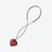 Cœur à la Folie Pendant Baccarat in Crystal Red