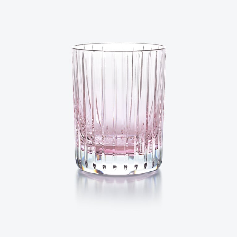 ハーモニー カラータンブラー パステル Baccarat、ピンクのクリスタル製