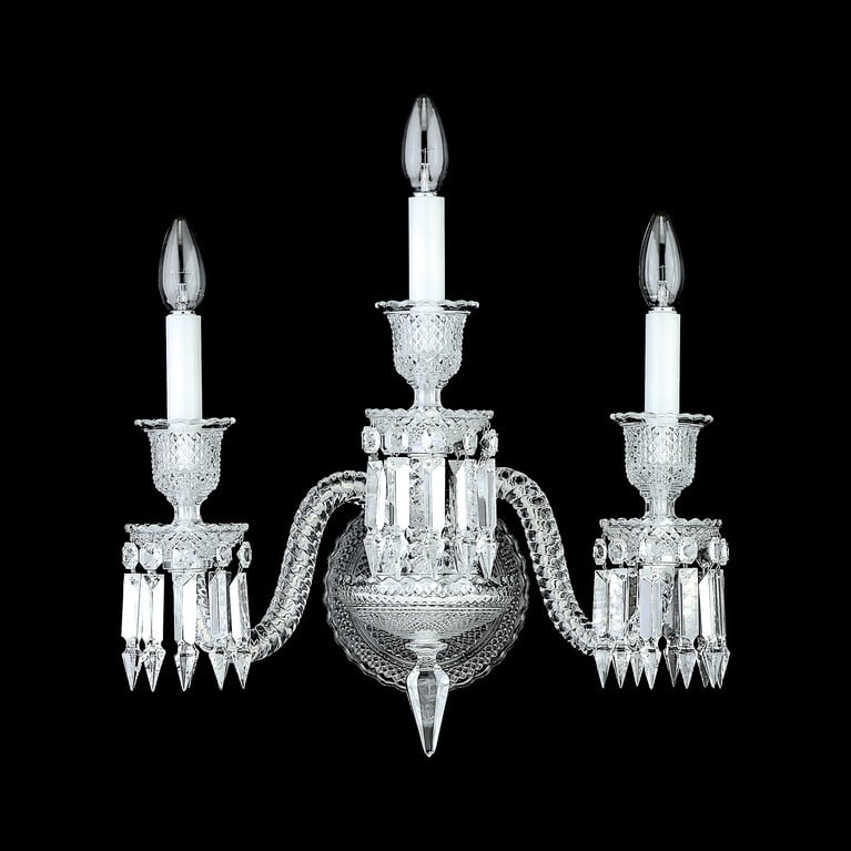 أبليك إضاءة للحائط زينيت Baccarat من كريستال شفاف عرض 1