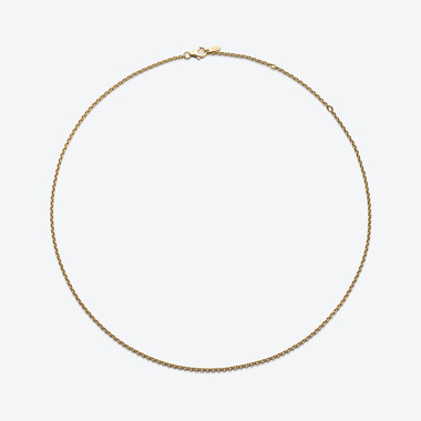 Forcat Mid-lenght Chain Baccarat in Silver 18-Karat Gold-Plated