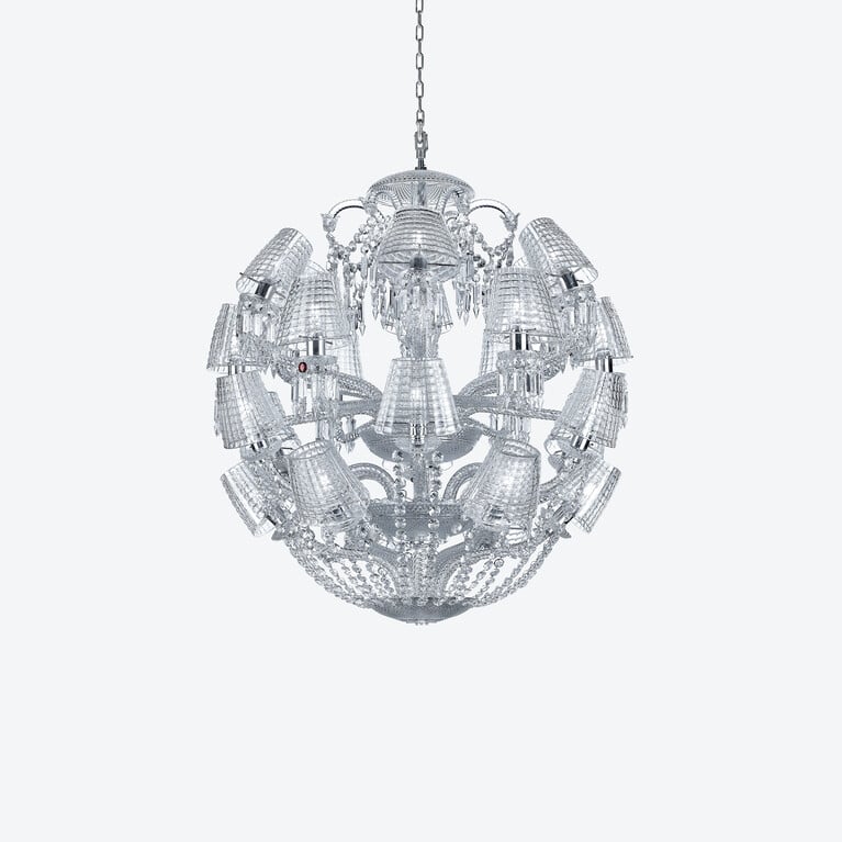 Le Roi Soleil Chandelier (24L) Baccarat in Crystal Clear View 1