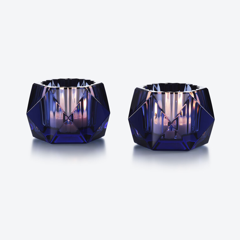 Louxor Votives Baccarat in Crystal Blue View 1