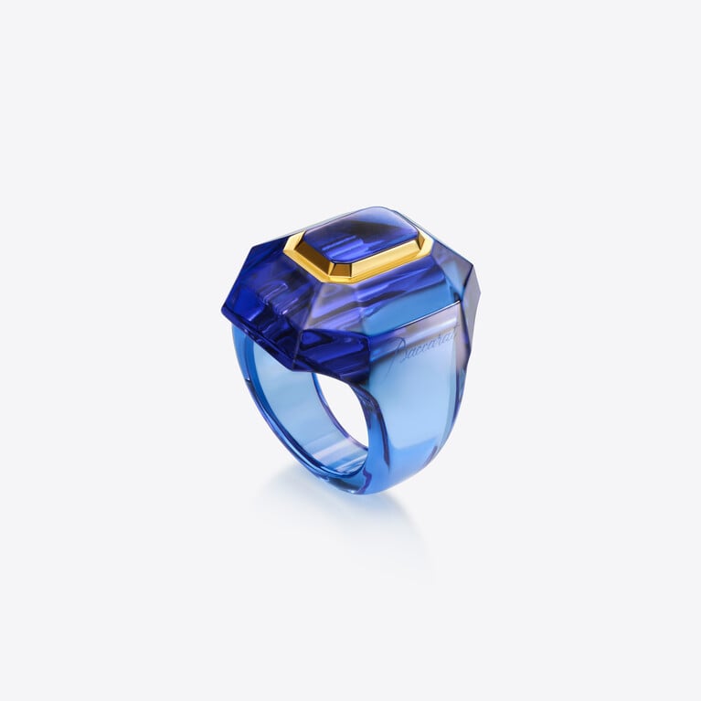 Harcourt Ring Baccarat in Crystal Blue