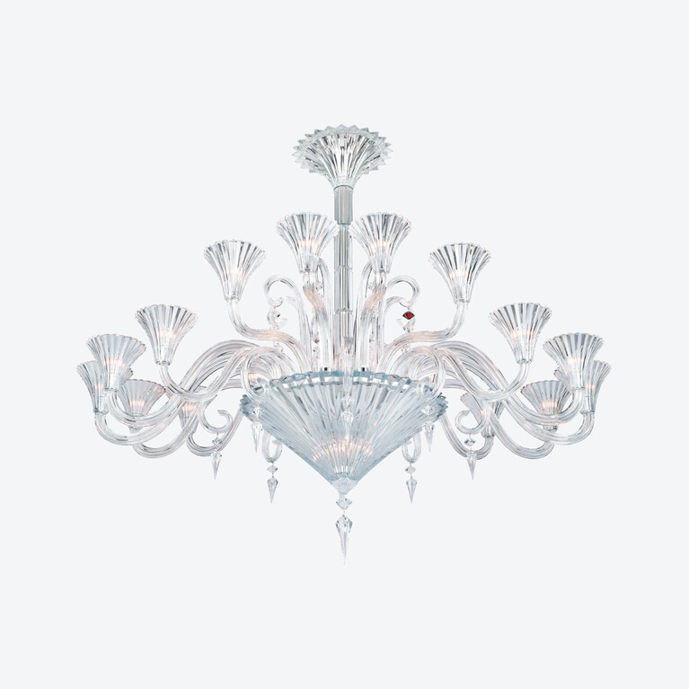 Mille Nuits Oval Chandelier (18L) Baccarat in Crystal Clear View 2