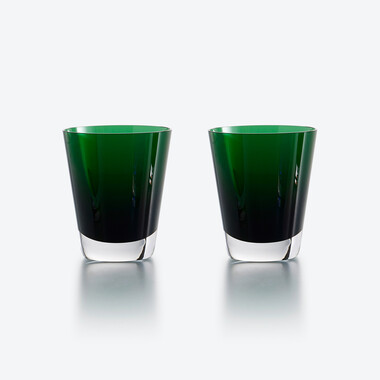 色彩 平底杯, 绿色
