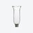 Verrine Tulipe Grain de Riz Bord Feston Baccarat en Cristal Clair