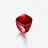 M&eacute;dicis Pop Ring Baccarat in Rotem Kristall