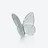 Papillon Porte-Bonheur Diamant Baccarat en Cristal Clair
