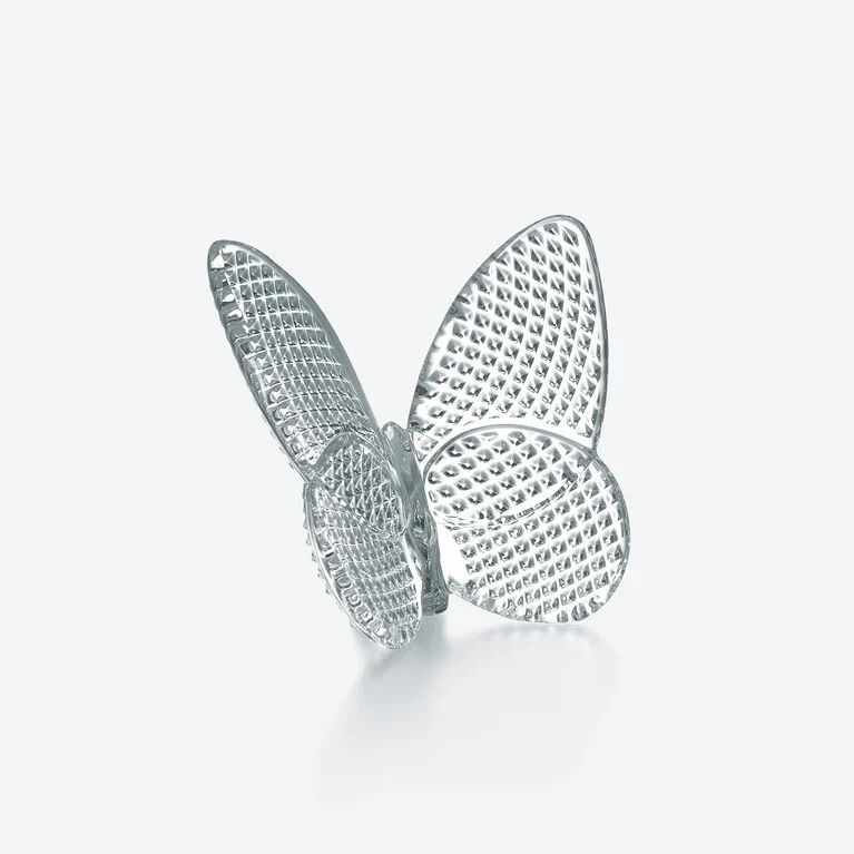 Papillon Porte-Bonheur Diamant Baccarat en Cristal Clair Voir 1