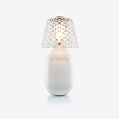 Select Baby Candy Light Nomadic Lamp Baccarat in Ceramic White