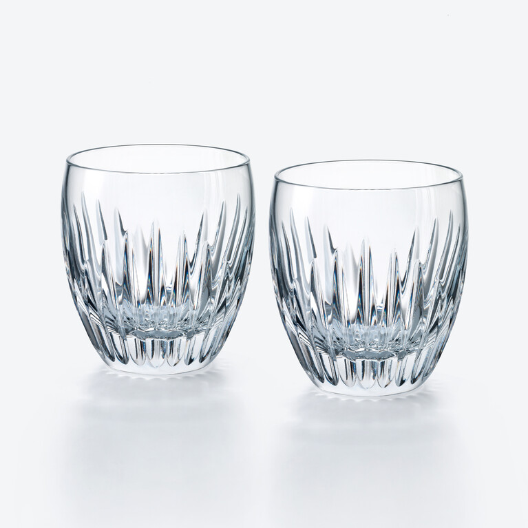 Mass&eacute;na Tumblers Baccarat, Water glass in Crystal Clear View 1