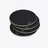 Octogone Coasters Baccarat in Lacquer Black