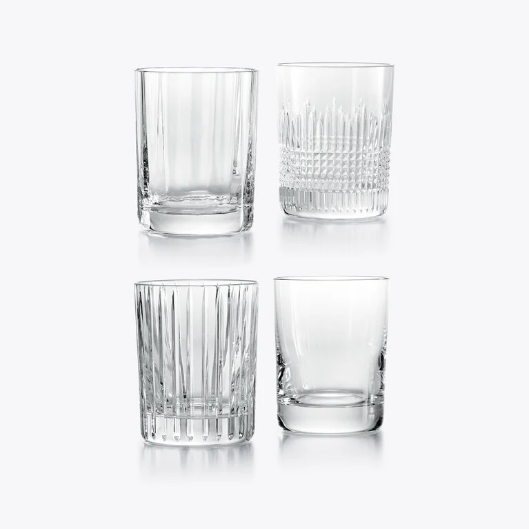 4 Elements Tumblers Set Baccarat, Cocktail glass in Crystal Clear View 1