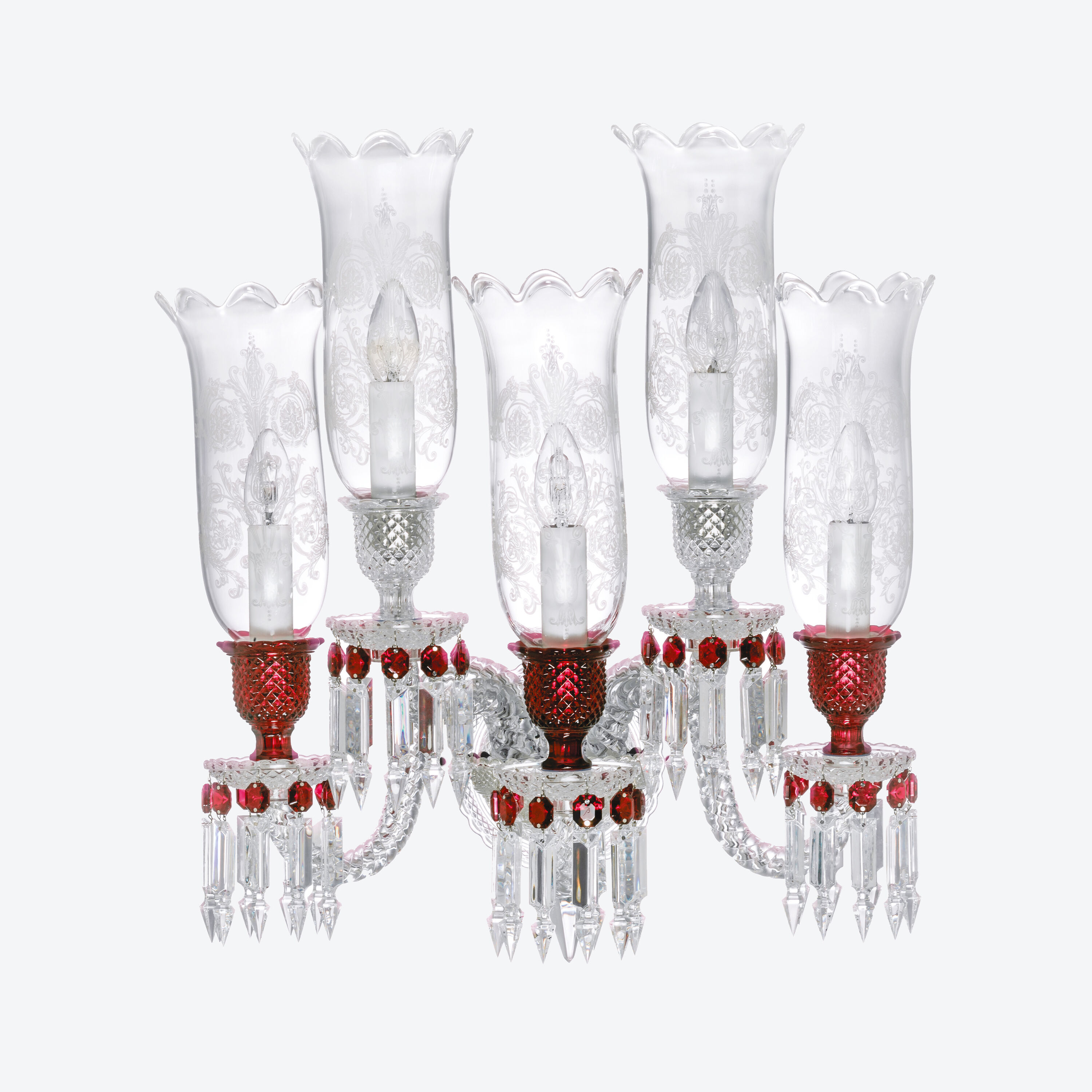 ✨️ Baccarat × 飛行石 Zénith Wall Unit Clear and Red (5L) | Baccarat United Arab