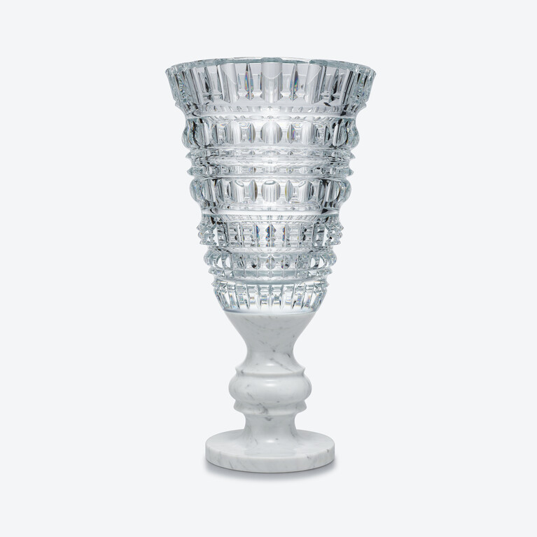 New Antique III Vase Baccarat in Marble Clear View 1